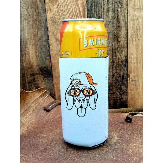 orange mascot can hugger