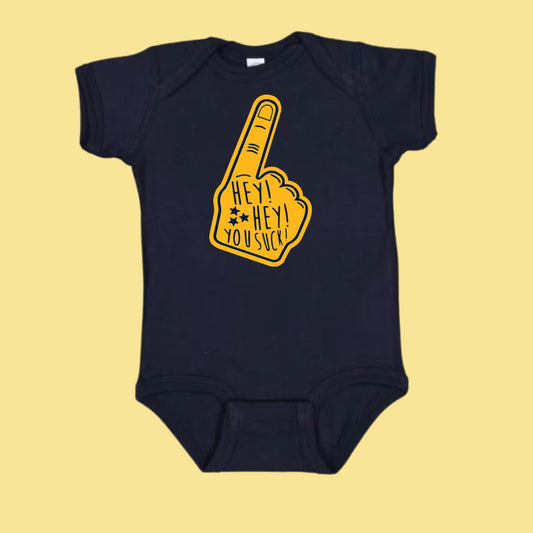 Foam finger onesie