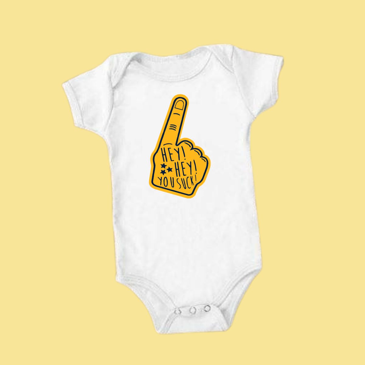 Foam finger onesie